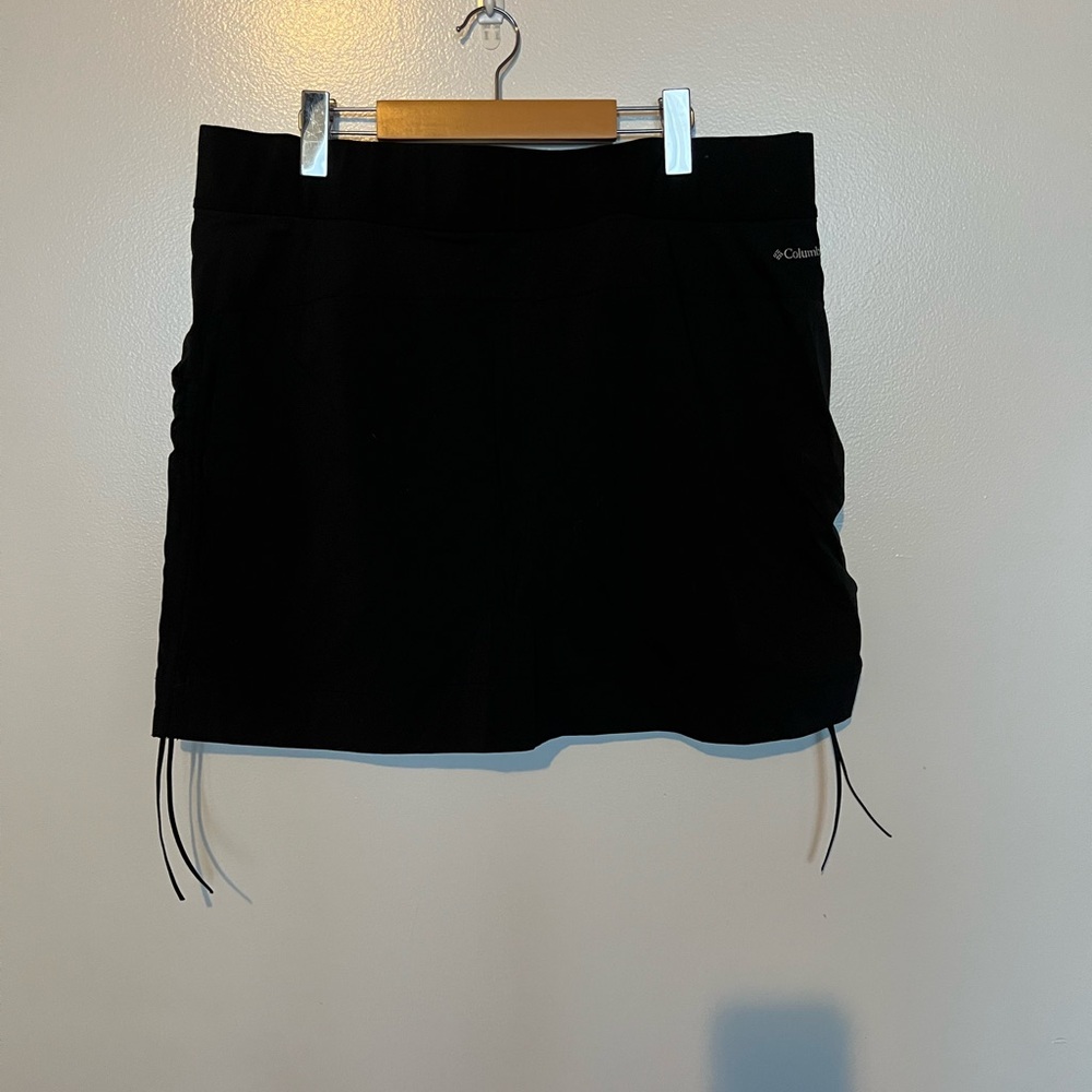 Columbia All Seasons Ruched Black Skort Sz 1X